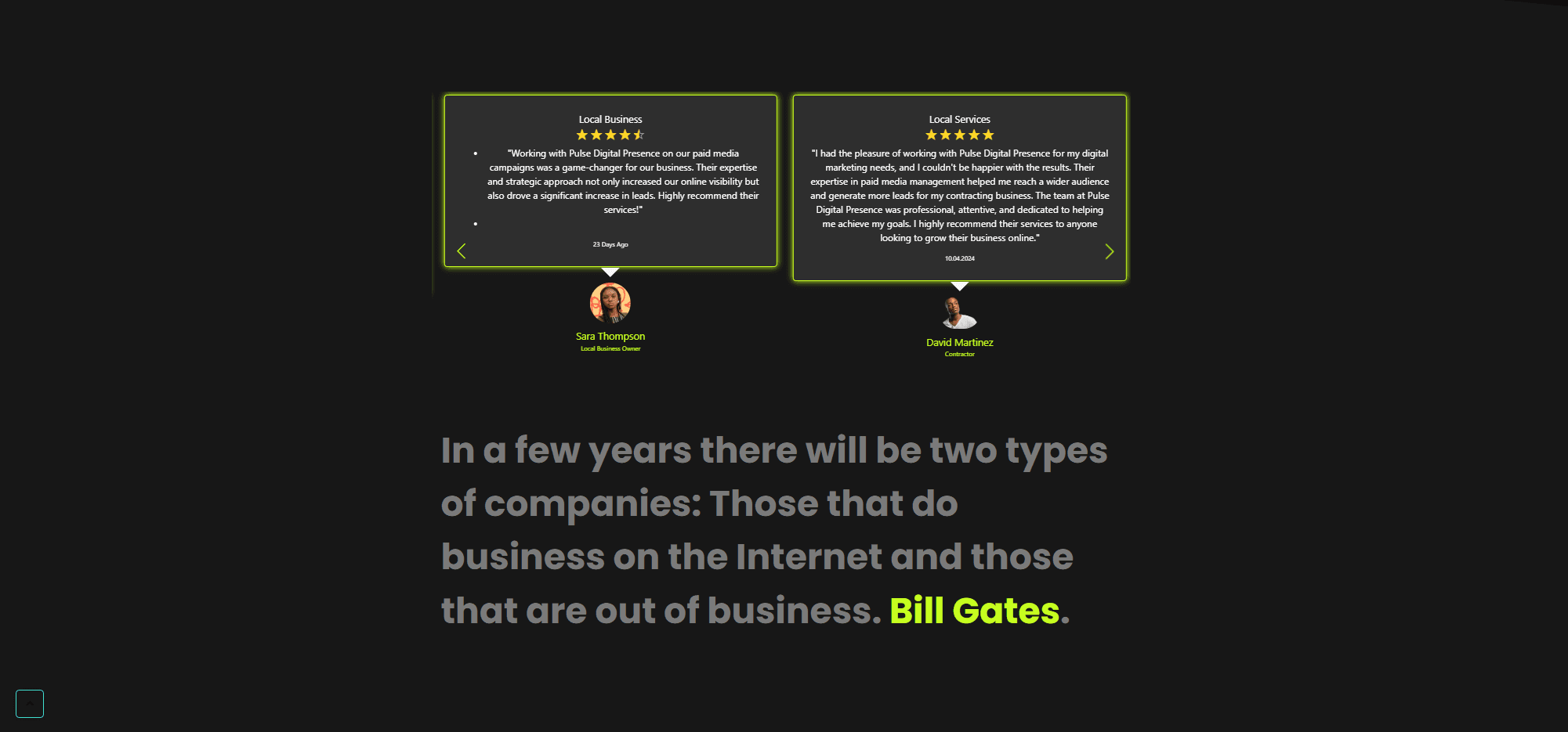 Pulse Trafego Pago — Secao 3